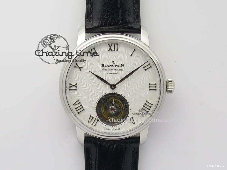 0321 Villeret 6654 SS Complicated Function OMF 1:1 Best Edition White Dial on Brown Leather Strap A6654 V Popular 7904